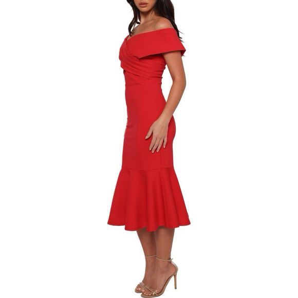 PETAL & PUP DAILENE OFF THE SHOULDER DRESS IN STORES $99 SZ XS - Picture 6 of 6